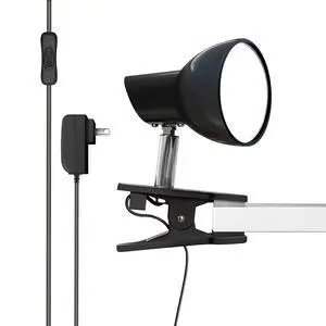 Clamp Light, Super Bright Clip Lamp for Book Reading in Bed Headboard Light, Easy to Attach Illumination Powerful Small Compact Clamp Lamp Black Clamp Light, Super Bright Clip Lamp for Book Reading in Bed Headboard Light, Easy to Attach Illumination Powerful Small Compact Clamp Lamp Black