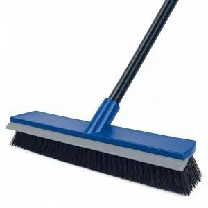 16 Inch 2-in-1 Squeegee Push Broom Outdoor Deck Brush 58" Long Handle for Patio Garage Warehouse Driveway Concrete Floor Cleaning Scrubbing(Blue) 16 Inch 2-in-1 Squeegee Push Broom Outdoor Deck Brush 58" Long Handle for Patio Garage Warehouse Driveway Concrete Floor Cleaning Scrubbing(Blue)