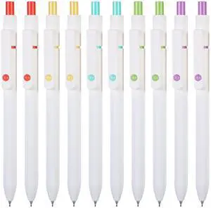 Gel Pens, 10 Pcs 0.5mm Quick Dry Black Ink Fine Point Smooth Writing Pens High End Series Retractable Aesthetic Ballpoint for Office School Supplies Women Men Gifts(White,Classic) Gel Pens, 10 Pcs 0.5mm Quick Dry Black Ink Fine Point Smooth Writing Pens High End Series Retractable Aesthetic Ballpoint for Office School Supplies Women Men Gifts(White,Classic)