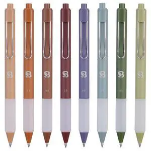 Gel Pens - Earthy, Matte Finish, Smooth Writing, No Bleed - For Journaling, Bible Notes, Drawing - Cute School Supplies, 8 Pack Gel Pens - Earthy, Matte Finish, Smooth Writing, No Bleed - For Journaling, Bible Notes, Drawing - Cute School Supplies, 8 Pack