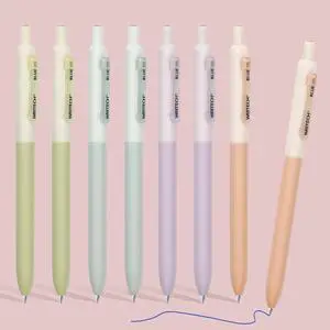 Gel Pens Fine Point: Retractable 0.5mm Blue Ink Silent Click Extra Fine No Smear Smudge Smooth Writing Pen 8ct Bullet Tip Non Bleed for Journaling Gel Pens Fine Point: Retractable 0.5mm Blue Ink Silent Click Extra Fine No Smear Smudge Smooth Writing Pen 8ct Bullet Tip Non Bleed for Journaling