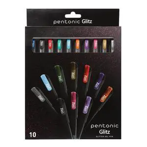 Glitter Gel Pens, 10 Count, 10 Assorted Colors, 1.0 mm Bold Point, Smooth Writing For Journaling, Notetaking & Art Projects (1002365) Glitter Gel Pens, 10 Count, 10 Assorted Colors, 1.0 mm Bold Point, Smooth Writing For Journaling, Notetaking & Art Projects (1002365)