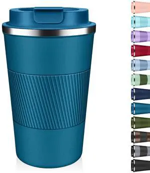 Insulated Coffee Tumbler 12 oz, Stainless Steel Coffee Mug with Lids, Travel Coffee Mug Leak Proof, Double Wall Vacuum Insulated Reusable Coffee Cup, Keep Drinks Hot and Cold (Deep Teal, 12 Ounces) Insulated Coffee Tumbler 12 oz, Stainless Steel Coffee Mug with Lids, Travel Coffee Mug Leak Proof, Double Wall Vacuum Insulated Reusable Coffee Cup, Keep Drinks Hot and Cold (Deep Teal, 12 Ounces)