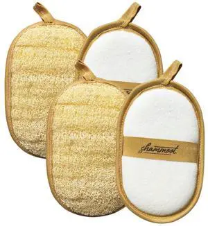 Natural Loofah Exfoliating Body Scrubber Natural Loofah Sponge Exfoliates Face & Body for Healthier Skin 2-Sided Loofas for Men & Women Body Wash Shower Scrubber Luffa(Pack of 2) Natural Loofah Exfoliating Body Scrubber Natural Loofah Sponge Exfoliates Face & Body for Healthier Skin 2-Sided Loofas for Men & Women Body Wash Shower Scrubber Luffa(Pack of 2)