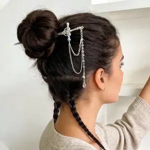 Sword Tassels Hair Pins for Women - Silver Long Ancient Style Tassels Metal Chopsticks Chinese Hair Sticks Pin Decorative Silver Medieval Renaissance Chinese Hair Accessories for Women Jewelry Sword Tassels Hair Pins for Women - Silver Long Ancient Style Tassels Metal Chopsticks Chinese Hair Sticks Pin Decorative Silver Medieval Renaissance Chinese Hair Accessories for Women Jewelry