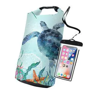 Waterproof Dry Bag,Sea Turtle Coral Starfish Small Waterproof Backpack 2L/5L/10L/20L/30L/40L Floating Lightweight Bags for Kayaking, Boating, Fishing, Swimming Camping with Waterproof Phone Case Waterproof Dry Bag,Sea Turtle Coral Starfish Small Waterproof Backpack 2L/5L/10L/20L/30L/40L Floating Lightweight Bags for Kayaking, Boating, Fishing, Swimming Camping with Waterproof Phone Case