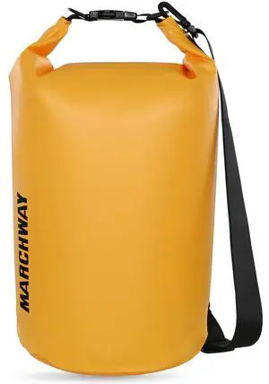 Floating Waterproof Dry Bag Backpack 5L/10L/20L/30L/40L, Roll Top Sack Keeps Gear Dry for Kayaking, Rafting, Boating, Swimming, Camping, Hiking, Beach, Fishing (Deep Yellow, 10L) Floating Waterproof Dry Bag Backpack 5L/10L/20L/30L/40L, Roll Top Sack Keeps Gear Dry for Kayaking, Rafting, Boating, Swimming, Camping, Hiking, Beach, Fishing (Deep Yellow, 10L)