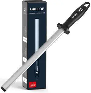 Diamond Honing Steel -12 In Knife Sharpener Rod,For Sharpening Kitchen Knife, Cooking Knives, Butcher's Knives, Home Gourmet Blades, Garden Tools Sharpening Stick Diamond Honing Steel -12 In Knife Sharpener Rod,For Sharpening Kitchen Knife, Cooking Knives, Butcher's Knives, Home Gourmet Blades, Garden Tools Sharpening Stick