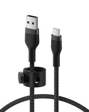 BoostCharge Pro Flex Braided USB-C to USB-A Cable (1M/3.3FT) USB-IF Certified Fast Charging Cable for iPhone 17, iPhone 17 Pro, iPad, Galaxy S25, Note, Pixel, Nintendo Switch 2 & More - Black BoostCharge Pro Flex Braided USB-C to USB-A Cable (1M/3.3FT) USB-IF Certified Fast Charging Cable for iPhone 17, iPhone 17 Pro, iPad, Galaxy S25, Note, Pixel, Nintendo Switch 2 & More - Black