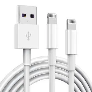 2 Pack Apple MFi Certified iPhone Charger Cable 6Ft, Apple Lightning to USB Cable Cord 6 Foot, 2.4A Fast Charging, Apple Phone Long Chargers for iPhone 14/13/12/11/ X/XS/XR/8/7/6/SE Plus Pro Max Mini 2 Pack Apple MFi Certified iPhone Charger Cable 6Ft, Apple Lightning to USB Cable Cord 6 Foot, 2.4A Fast Charging, Apple Phone Long Chargers for iPhone 14/13/12/11/ X/XS/XR/8/7/6/SE Plus Pro Max Mini