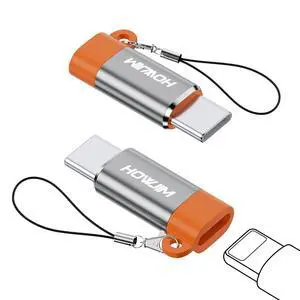 8-Pin to USB C Adapter 2 Pack,27W PD Fast Charging 480Mbps Data Transfer,Type C Charger Connector Cable for Phone 15/16/17 Pro Max Pad Pro Ga-laxy,Not for Headphones/OTG/Flash Drive/Pencil Gray 8-Pin to USB C Adapter 2 Pack,27W PD Fast Charging 480Mbps Data Transfer,Type C Charger Connector Cable for Phone 15/16/17 Pro Max Pad Pro Ga-laxy,Not for Headphones/OTG/Flash Drive/Pencil Gray