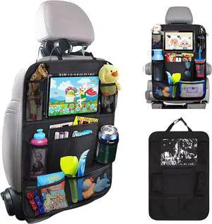Matenf Car Organizer Back Seat with 9 Storage Pockets & 10 Tablet Holder, 1Pack Seat Back Cover for Kids Toddlers, Kick Mats Protector, Keep Cars Vehicles Organized & Tidy, Travel Accessories Matenf Car Organizer Back Seat with 9 Storage Pockets & 10 Tablet Holder, 1Pack Seat Back Cover for Kids Toddlers, Kick Mats Protector, Keep Cars Vehicles Organized & Tidy, Travel Accessories