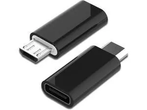 USB C Female to Micro USB Male Adapter (2-Pack) Micro USB Adaptor Micro USB to USB C Adapter Fast Charger Power Cable Plug Strip Extender for Nexus LG Xbox PS Kindle Samsung Galaxy Devices (Black) USB C Female to Micro USB Male Adapter (2-Pack) Micro USB Adaptor Micro USB to USB C Adapter Fast Charger Power Cable Plug Strip Extender for Nexus LG Xbox PS Kindle Samsung Galaxy Devices (Black)