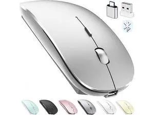 Rechargeable Bluetooth Mouse for Laptop iPad Pro Air MacBook Wireless Mac Chromebook Win8/11 Desktop Computer Rechargeable Bluetooth Mouse for Laptop iPad Pro Air MacBook Wireless Mac Chromebook Win8/11 Desktop Computer
