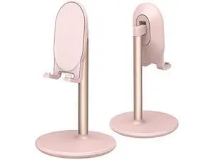 Bright Stone Phone Stand for Desk, Adjustable Cell Phone Holder for Desk, Compatible with 4-12.9 Phones/Tablet/iPhone/iPad/Switch (Pink) Bright Stone Phone Stand for Desk, Adjustable Cell Phone Holder for Desk, Compatible with 4-12.9 Phones/Tablet/iPhone/iPad/Switch (Pink)