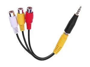 3.5mm Male to 3 RCA Female Video AV Component Adapter Cable for TCL TV, Ancable AV in Adapter 6-Inch 3.5mm Plug to Triple RCA Jack Audio/Video Splitter Adapter 3.5mm Male to 3 RCA Female Video AV Component Adapter Cable for TCL TV, Ancable AV in Adapter 6-Inch 3.5mm Plug to Triple RCA Jack Audio/Video Splitter Adapter