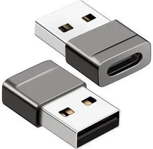 - Pack of 2 USB C to USB Adapter - Travel Essentials USB C Female to USB Male Adapter Cable Converter - 2.0 Amps High Speed Data Transfer - Compatible with iPhone iPad Google Pixel Samsung - Pack of 2 USB C to USB Adapter - Travel Essentials USB C Female to USB Male Adapter Cable Converter - 2.0 Amps High Speed Data Transfer - Compatible with iPhone iPad Google Pixel Samsung