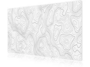 White Topographic Large Gaming Mouse Pad XXL Mousepad Big Mouse Mat Desk Pad for Keyboard and Mouse Gaming Computer Laptop PC Desk Office Accessories White Topographic Large Gaming Mouse Pad XXL Mousepad Big Mouse Mat Desk Pad for Keyboard and Mouse Gaming Computer Laptop PC Desk Office Accessories