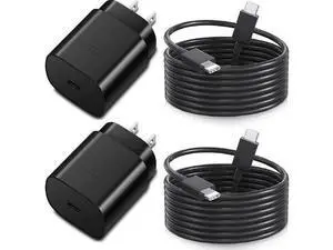 for Samsung Charger Fast Charging Cord 2-Pack Type C Fast Charger 25W USB C Charger Compatible with Samsung Galaxy A16 A15 A55 C55 S25 S25+ S24 S23 S22 S21 S20 Plus/Ultra/FE/Z Fold/Z Flip/Galaxy Tab for Samsung Charger Fast Charging Cord 2-Pack Type C Fast Charger 25W USB C Charger Compatible with Samsung Galaxy A16 A15 A55 C55 S25 S25+ S24 S23 S22 S21 S20 Plus/Ultra/FE/Z Fold/Z Flip/Galaxy Tab