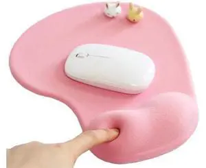 Office Mousepad with Gel Wrist Support - Ergonomic Gaming Desktop Mouse Pad Wrist Rest - Design Gamepad Mat Rubber Base for Laptop Computer -Silicone Non-Slip Special-Textured Surface (01Pink) Office Mousepad with Gel Wrist Support - Ergonomic Gaming Desktop Mouse Pad Wrist Rest - Design Gamepad Mat Rubber Base for Laptop Computer -Silicone Non-Slip Special-Textured Surface (01Pink)
