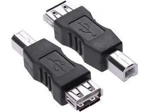 USB A to B Adapter USB 2.0 A Female to USB B Male Printer Converter Connector Plug (F/M 2 Packs) USB A to B Adapter USB 2.0 A Female to USB B Male Printer Converter Connector Plug (F/M 2 Packs)