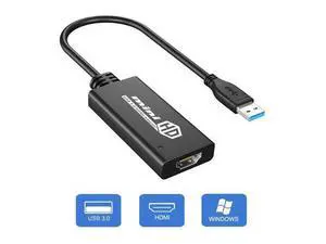 USB to HDMI Adapter USB 3.0 to HDMI Converter 1080P HD Display Audio Video Converter for Windows 7 8 10 Computer ONLY ( NOT SUPPORT MAC/Linux/Vista ) USB to HDMI Adapter USB 3.0 to HDMI Converter 1080P HD Display Audio Video Converter for Windows 7 8 10 Computer ONLY ( NOT SUPPORT MAC/Linux/Vista )
