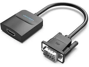 VGA to HDMI Adapter with Audio (PC VGA Source Output to TV/Monitor with HDMI Connector) VENTION 1080P VGA to HDMI Adapter Cable for Computer Desktop Laptop PC Monitor HDTV (1.5FT/0.5M) VGA to HDMI Adapter with Audio (PC VGA Source Output to TV/Monitor with HDMI Connector) VENTION 1080P VGA to HDMI Adapter Cable for Computer Desktop Laptop PC Monitor HDTV (1.5FT/0.5M)