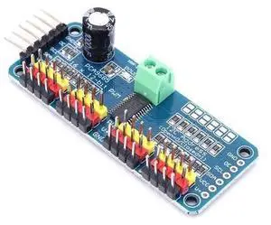 PCA9685 PWM Servo Motor Driver Board Controller IIC Interface 16 Channel 12-Bit PWM Servo Motor Driver Board for Robot PCA9685 PWM Servo Motor Driver Board Controller IIC Interface 16 Channel 12-Bit PWM Servo Motor Driver Board for Robot