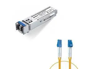 1 Pack 1.25G SFP Transceiver and 1 Pack LC to LC Fiber Patch Cable Single Mode Duplex - 2m(7ft) - OS2 1 Pack 1.25G SFP Transceiver and 1 Pack LC to LC Fiber Patch Cable Single Mode Duplex - 2m(7ft) - OS2