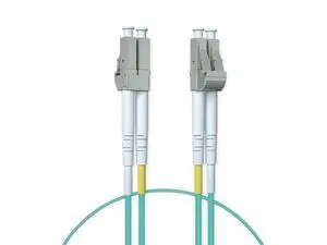 4-Pack OM3 LC to LC Fiber Patch Cable, 10G Multimode Fiber Duplex LC 50/125m Fiber Optic Cable Cord, LSZH 2 Meter(6.5ft), Aqua 4-Pack OM3 LC to LC Fiber Patch Cable, 10G Multimode Fiber Duplex LC 50/125m Fiber Optic Cable Cord, LSZH 2 Meter(6.5ft), Aqua