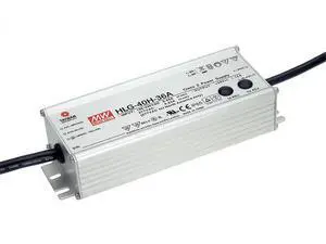 MEAN WELL HLG-40H-12B Class 2 IP67 Enclosed Switching Power Supply, 12VDC, 3330 mA, 40 Watt MEAN WELL HLG-40H-12B Class 2 IP67 Enclosed Switching Power Supply, 12VDC, 3330 mA, 40 Watt
