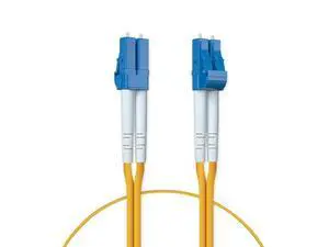 4-Pack LC to LC Fiber Patch Cable Single Mode Duplex - 0.5m(1.6ft) - OS2 Fiber Optic Cable Cord Jumper- LSZH 9/125m, 10Gb/Gigabit, SMF, Yellow 4-Pack LC to LC Fiber Patch Cable Single Mode Duplex - 0.5m(1.6ft) - OS2 Fiber Optic Cable Cord Jumper- LSZH 9/125m, 10Gb/Gigabit, SMF, Yellow