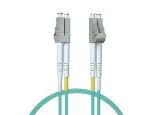 4-Pack OM3 LC to LC Fiber Patch Cable, 10G Multimode Fiber Duplex LC 50/125m Fiber Optic Cable Cord, LSZH 3 Meter(10ft), Aqua 4-Pack OM3 LC to LC Fiber Patch Cable, 10G Multimode Fiber Duplex LC 50/125m Fiber Optic Cable Cord, LSZH 3 Meter(10ft), Aqua