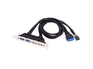 USB Front Panel Header 9/10Pin & 19/20Pin to 2 USB 2.0 & 2 USB 3.0 Female Chassis Back Panel Port Extension Cable 0.5M with 12cm PCI-E Slot Bracket USB Front Panel Header 9/10Pin & 19/20Pin to 2 USB 2.0 & 2 USB 3.0 Female Chassis Back Panel Port Extension Cable 0.5M with 12cm PCI-E Slot Bracket