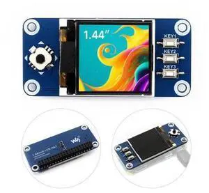 1.44inch LCD Display HAT, Compatible with for Raspberry Pi Zero/Zero W/Zero WH/4B/3B, 128x128 Pixels, SPI Interface 1.44inch LCD Display HAT, Compatible with for Raspberry Pi Zero/Zero W/Zero WH/4B/3B, 128x128 Pixels, SPI Interface