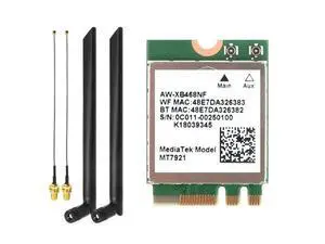 MT7921 6 2.4G 5G Gigabit Network Card Desktop Computer Laptop Built-In Wireless Network Card With External Antenna MT7921 6 2.4G 5G Gigabit Network Card Desktop Computer Laptop Built-In Wireless Network Card With External Antenna