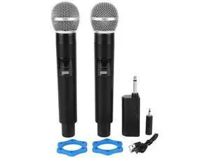 Wireless Microphone Handheld Mic Microphone Condenser Microphone with One-to-Two Chip Connection for Party Karaoke Show Meeting Wireless Microphone Handheld Mic Microphone Condenser Microphone with One-to-Two Chip Connection for Party Karaoke Show Meeting