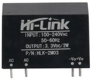 HLK-2M03 Power Supply Module AC-DC 220V to 3.3V 600mA Step Down Buck Isolated Intelligent Household Switch Converter (5 PCS) HLK-2M03 Power Supply Module AC-DC 220V to 3.3V 600mA Step Down Buck Isolated Intelligent Household Switch Converter (5 PCS)