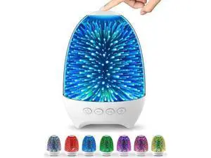 Night Light Bluetooth Speaker, 3D Glass Touch Control Bedside Table Lamp 7-Color LED Portable Wireless Speakers Night Light Bluetooth Speaker, 3D Glass Touch Control Bedside Table Lamp 7-Color LED Portable Wireless Speakers