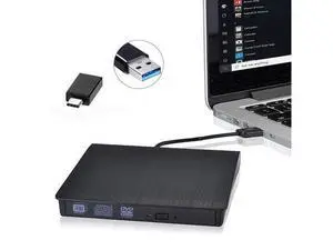 USB3.0 USB-C Super Multi Ultra Slim Portable DVD Rewriter External Drive Support for PC and Mac, Black (XD001) USB3.0 USB-C Super Multi Ultra Slim Portable DVD Rewriter External Drive Support for PC and Mac, Black (XD001)