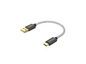 [2-Pack Short USB C Cable 0.5FT, USB A to USB C Cable USB to C Cable Braided Fast Charging Cable 3A 480Mbps Data for MacBook Air Stylus Pen Pixel Galaxy S22 Ultra S21, 15cm Black [2-Pack Short USB C Cable 0.5FT, USB A to USB C Cable USB to C Cable Braided Fast Charging Cable 3A 480Mbps Data for MacBook Air Stylus Pen Pixel Galaxy S22 Ultra S21, 15cm Black