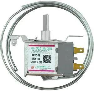 WPF-34E WPF34E Temperature Control Thermostat, 2-Pins Sensor Probe Refrigerator Thermostat, fit for Hisense Refrigerator Parts WPF34E 1806104, Freezer Temperature Control WPF-34E WPF34E Temperature Control Thermostat, 2-Pins Sensor Probe Refrigerator Thermostat, fit for Hisense Refrigerator Parts WPF34E 1806104, Freezer Temperature Control
