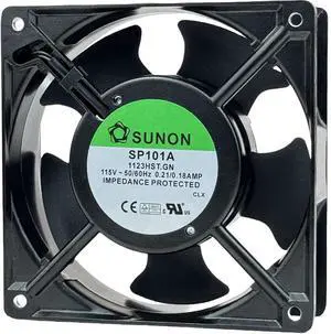 for SUNON SP101A-1123HST.GN Cooling Fan,115V 50/60Hz 0.21/0.18AMP 120X120×38mm Dual Ball Bearing Cooling Fan,2900RPM 2-pin Connector for SUNON SP101A-1123HST.GN Cooling Fan,115V 50/60Hz 0.21/0.18AMP 120X120×38mm Dual Ball Bearing Cooling Fan,2900RPM 2-pin Connector