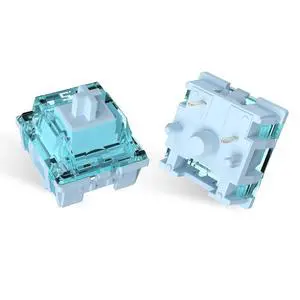 ELUTENG Ice Blue Mechanical Keyboard Switches 100 Pieces 48gf Tactile Switches for Gaming Mechanical Keyboards 5 Pins POM Stem Pre Lubed Key Switches Compatible with MX Mechanical Keyboard Switch Set ELUTENG Ice Blue Mechanical Keyboard Switches 100 Pieces 48gf Tactile Switches for Gaming Mechanical Keyboards 5 Pins POM Stem Pre Lubed Key Switches Compatible with MX Mechanical Keyboard Switch Set