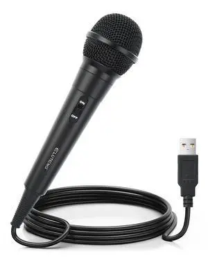 ELUTENG Wired USB Microphone 9.8FT, Compatible with Sony PS2, PS3, PS4, PS5, Nintendo Switch, Wii, Wii U, Microsoft Xbox 360, Xbox One, and PC PlatformsSuitable for Games Like Rock Band, Let's Sing ELUTENG Wired USB Microphone 9.8FT, Compatible with Sony PS2, PS3, PS4, PS5, Nintendo Switch, Wii, Wii U, Microsoft Xbox 360, Xbox One, and PC PlatformsSuitable for Games Like Rock Band, Let's Sing