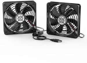 ELUTENG Dual 120mm USB Fan with 3 Speeds 5V Ventilator Fan Portable Cooling Fan Rechargeable Compatible for Laptop Receiver DVR Playstation Xbox Desk Computer Cabinet Cooling ELUTENG Dual 120mm USB Fan with 3 Speeds 5V Ventilator Fan Portable Cooling Fan Rechargeable Compatible for Laptop Receiver DVR Playstation Xbox Desk Computer Cabinet Cooling
