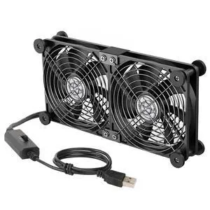 ELUTENG Dual AC USB Computer Fan 140mm USB Fans for Cooling 3 Speed Control 12V Computer Fan with AC Plug for Laptop Receiver DVR PlayStation Xbox Desk Computer Cabinet Cooling ELUTENG Dual AC USB Computer Fan 140mm USB Fans for Cooling 3 Speed Control 12V Computer Fan with AC Plug for Laptop Receiver DVR PlayStation Xbox Desk Computer Cabinet Cooling