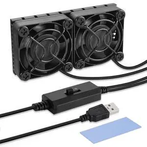 ELUTENG Computer Fan USB 40mm Dual Row 2 in 1 USB PC Fans with 3 Adjustable Speeds 6500RPM Electronics USB Cooling Fan with Black Metal Grid for Laptop TV Box Xbox AV Cabinet PS5 Router Projector ELUTENG Computer Fan USB 40mm Dual Row 2 in 1 USB PC Fans with 3 Adjustable Speeds 6500RPM Electronics USB Cooling Fan with Black Metal Grid for Laptop TV Box Xbox AV Cabinet PS5 Router Projector
