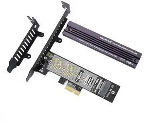 ELUTENG PCIe NVMe Adapter with Aluminum Heatsink M.2 PCIe Adapter Supports PCI-Express X1 X4 X8 X16 Slots NVMe PCIe Card Low Profile Bracket Max 4TB Support 2230 2242 2260 2280 SSD ELUTENG PCIe NVMe Adapter with Aluminum Heatsink M.2 PCIe Adapter Supports PCI-Express X1 X4 X8 X16 Slots NVMe PCIe Card Low Profile Bracket Max 4TB Support 2230 2242 2260 2280 SSD