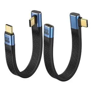 ELUTENG 0.45ft Right Angle USB C Cable 240W Fast Charging Short 90 Degree Type C Cable 40Gbps Data Transfer 8K@60Hz Video Display USB 4 Cable for iPhone 17 16 15 Pro Max, iPad Pro, Thunderbolt 4 ELUTENG 0.45ft Right Angle USB C Cable 240W Fast Charging Short 90 Degree Type C Cable 40Gbps Data Transfer 8K@60Hz Video Display USB 4 Cable for iPhone 17 16 15 Pro Max, iPad Pro, Thunderbolt 4